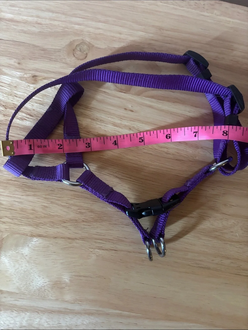 Set of 2 Small Dog Harness’s and Pink Leash